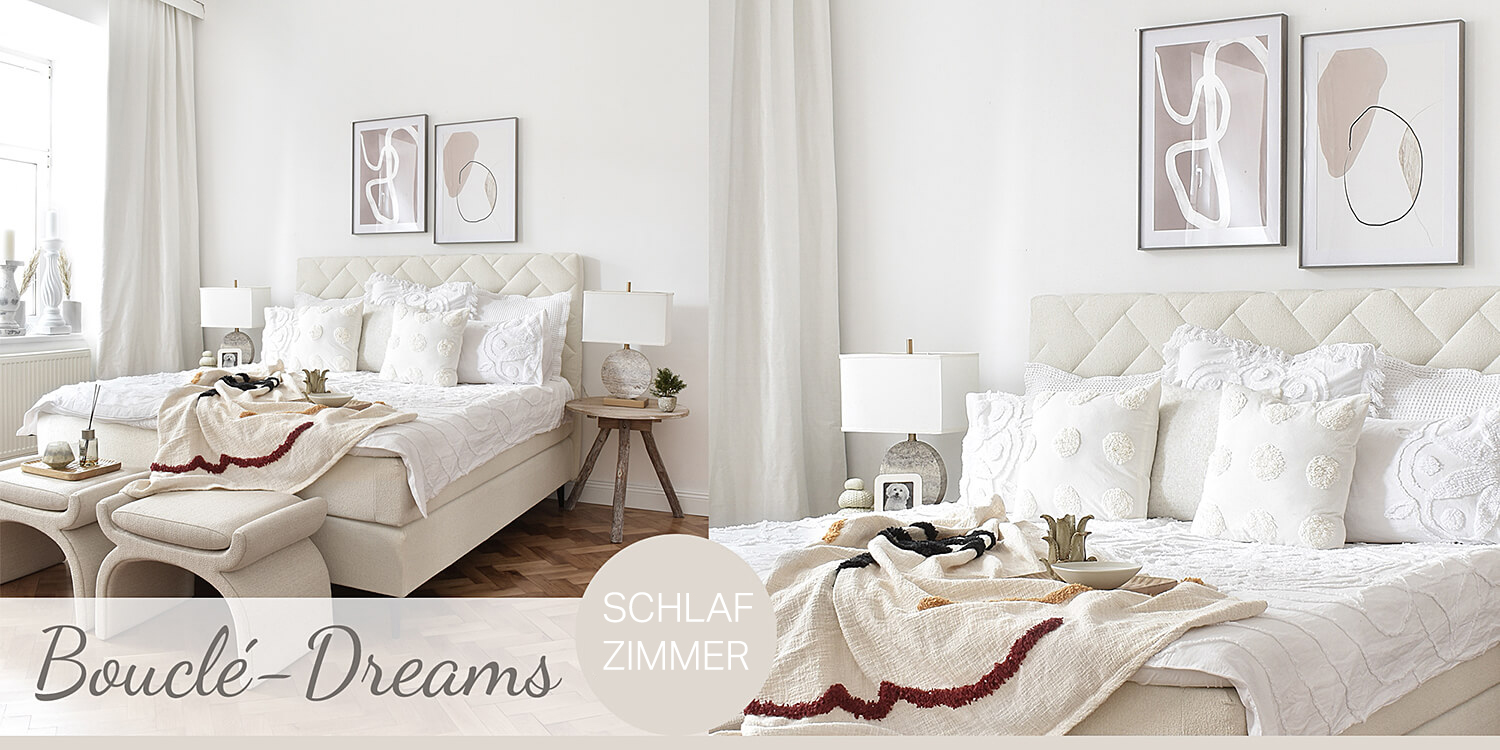 Bouclé Dreams Schlafzimmer