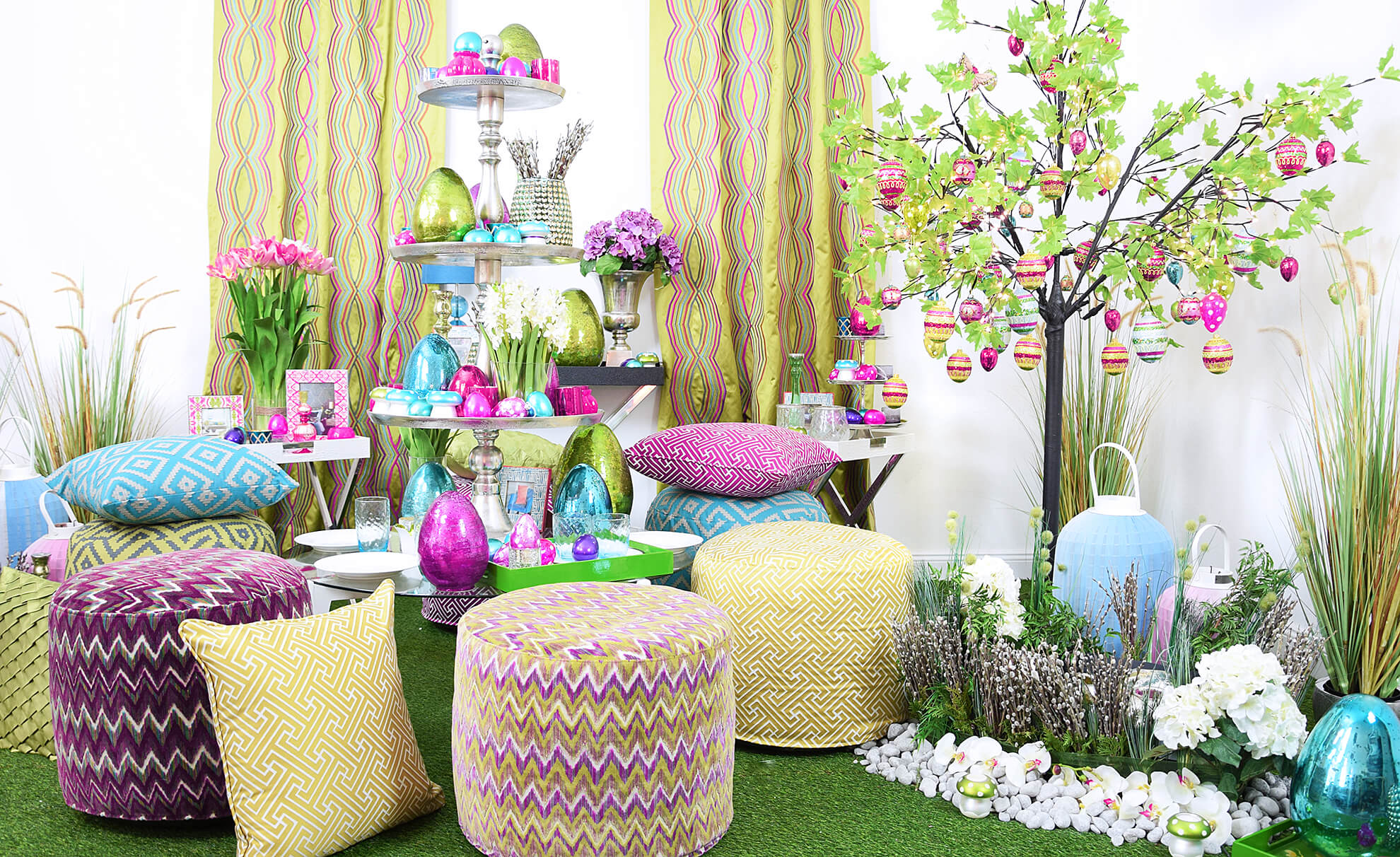 Easterbrunch - Osterdeko knallig bunt & wild gemustert Easterbrunch - Osterdeko knallig bunt & wild gemustert