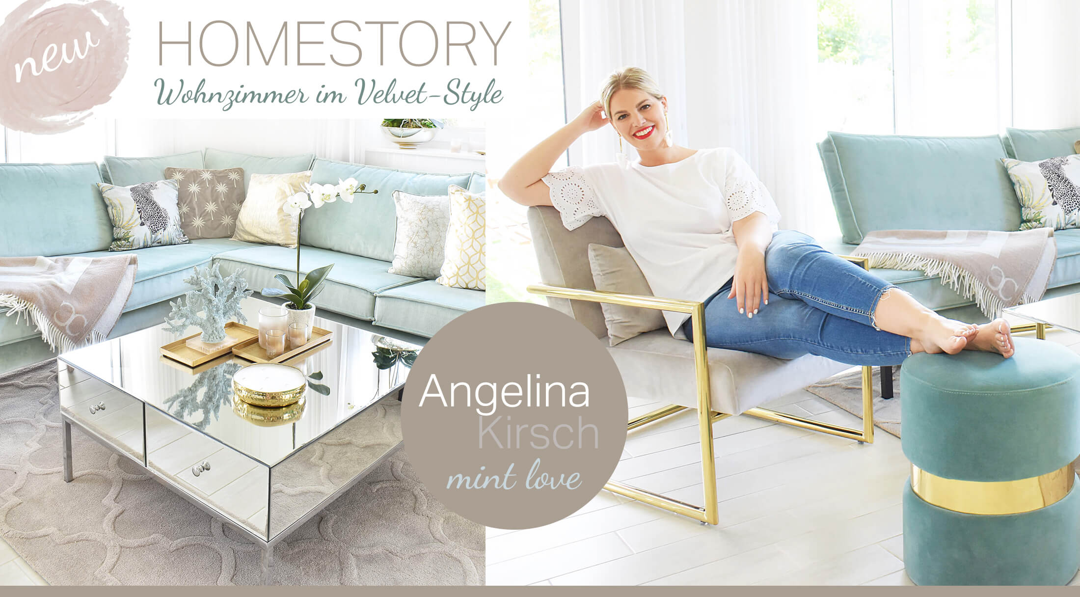 Mint Love Wohnzimmer! Homestory Angelina Kirsch