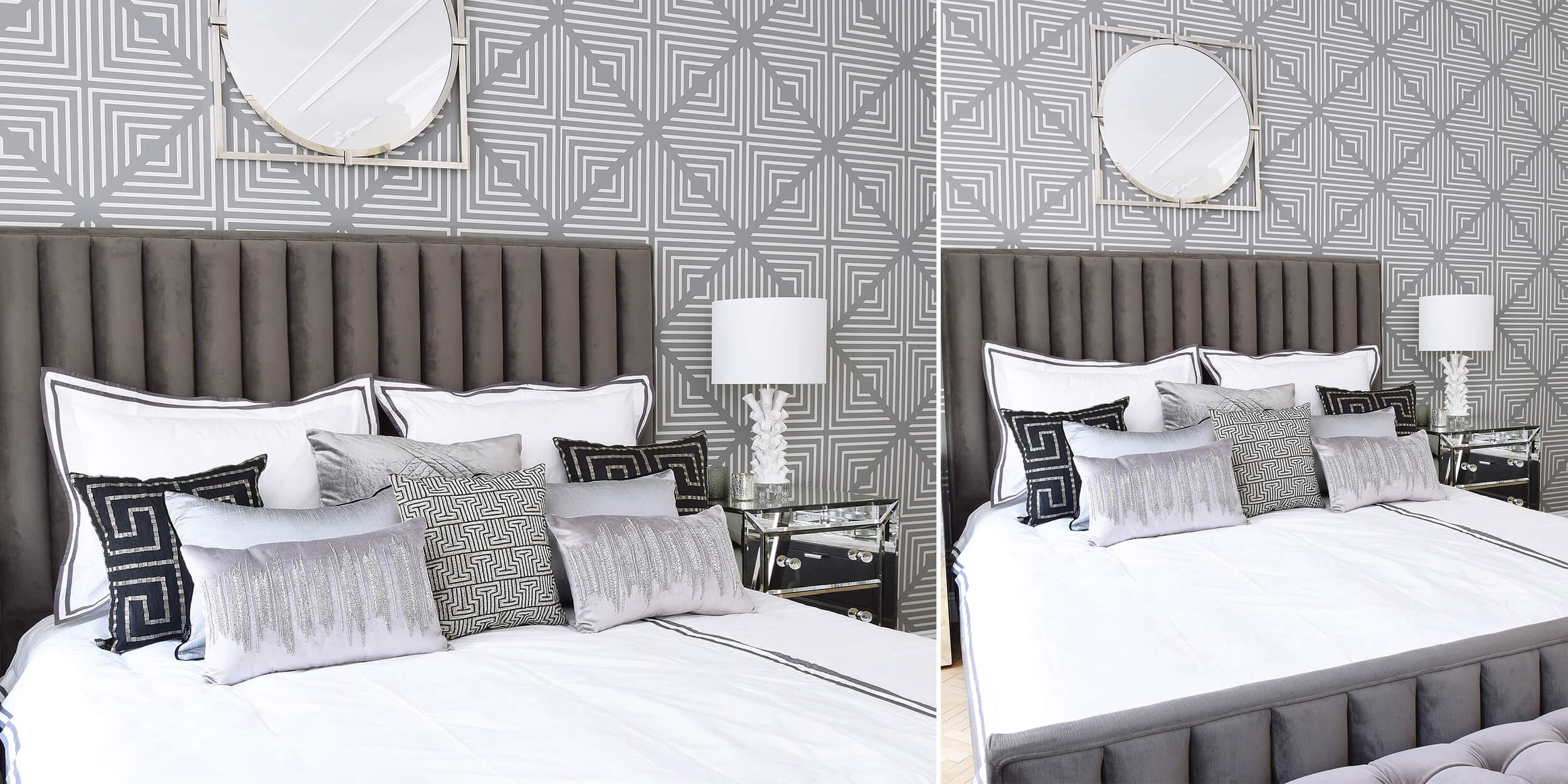 Elegant & Colourless Bedroomdecor