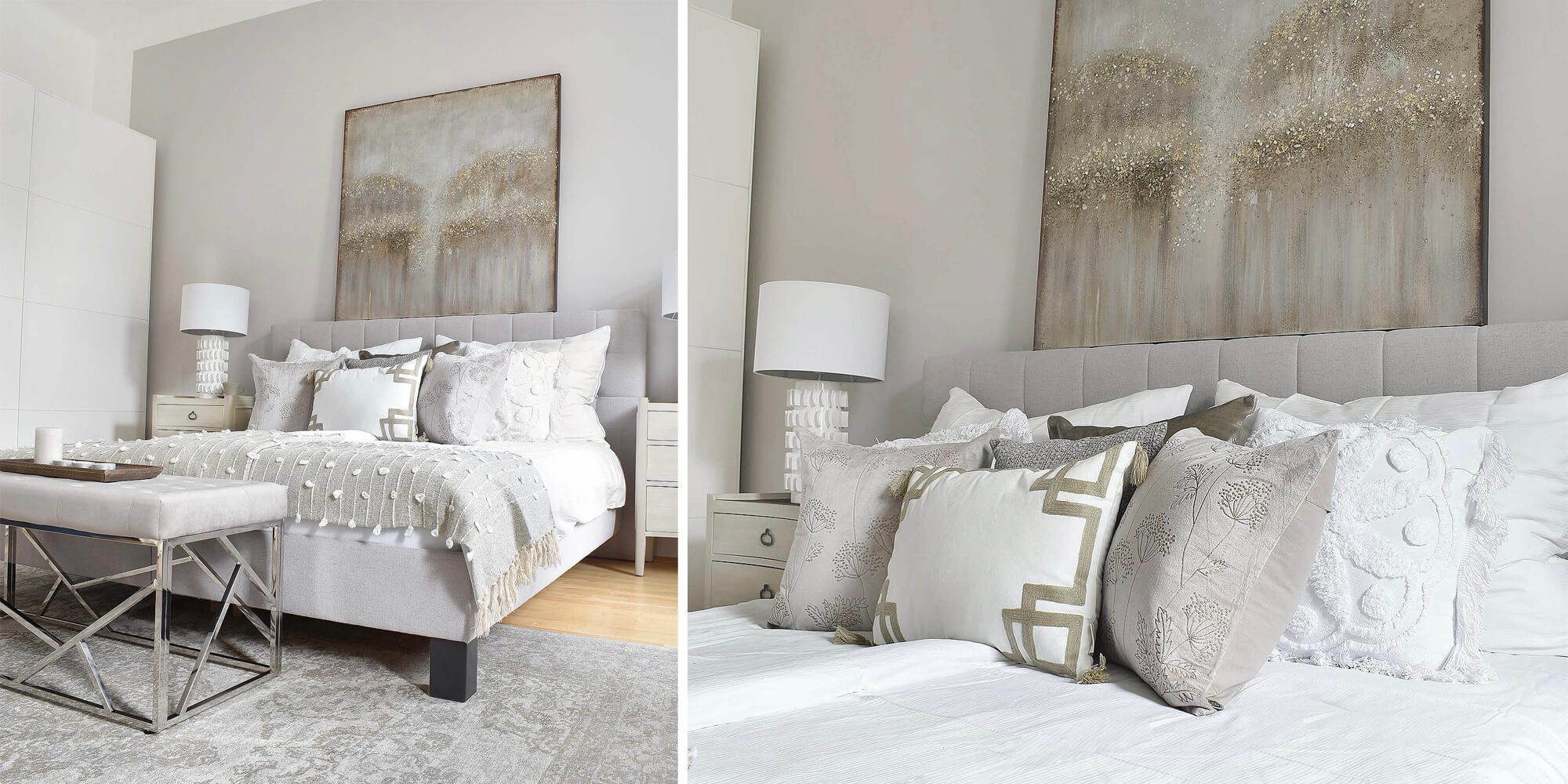 Beige & Grey Bedroom Nuances