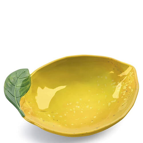 Schüssel aus Melamin in Zitronenform