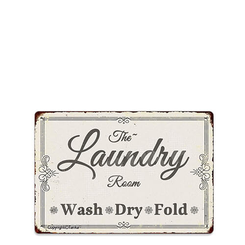 Deko-Blechschild 'The Laundry Room'