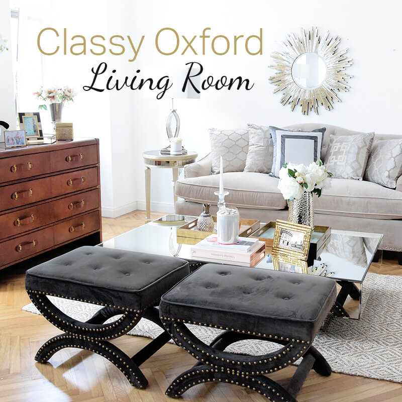 Neuer Look! Classy Oxford Wohnzimmer