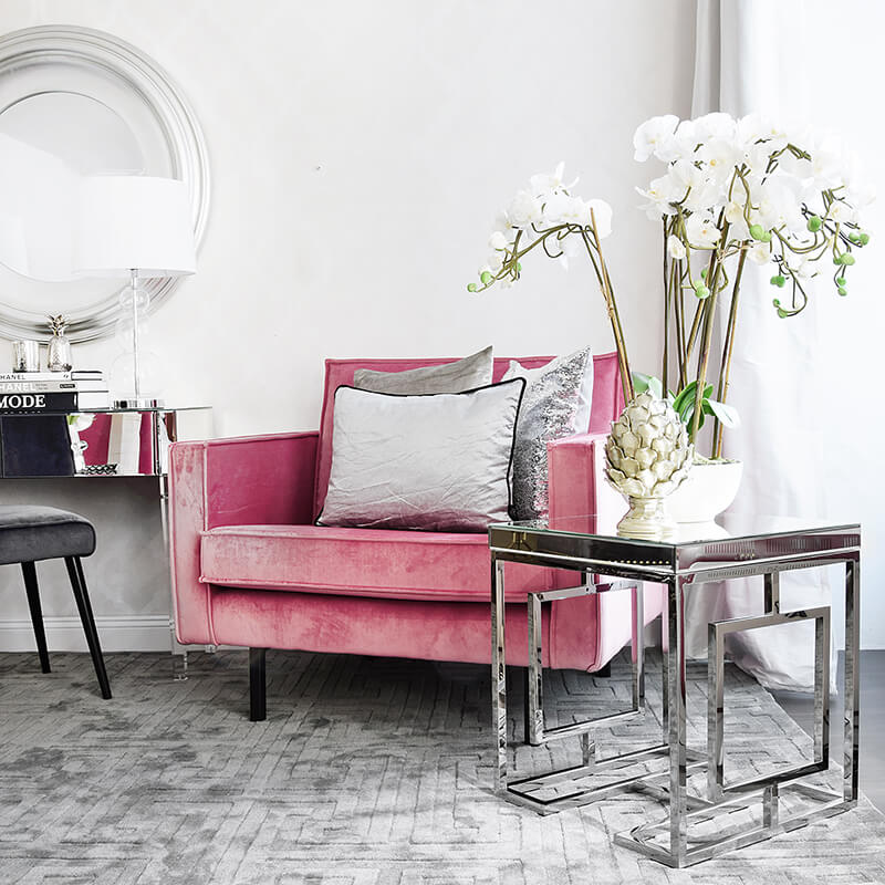 Fancy & Elegant! Flur-Look in Pink und Grau