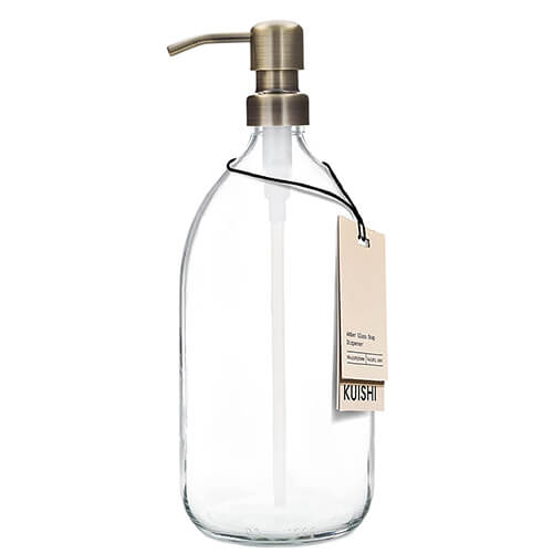 Flüssigwaschmittel-Spender aus Glas