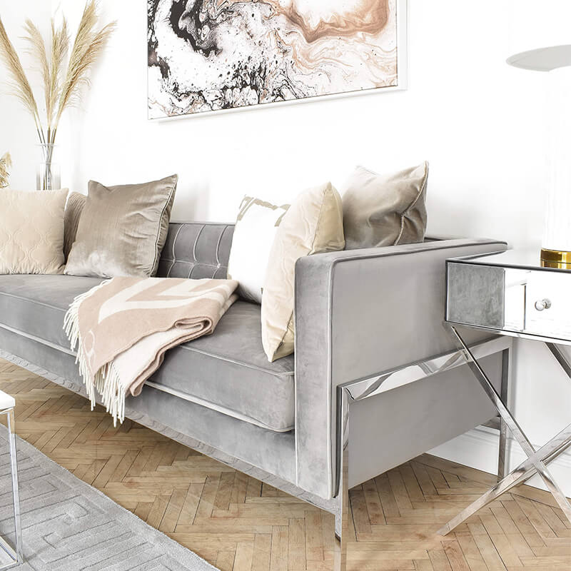 Wohnzimmer Dream Team Beige & Grau