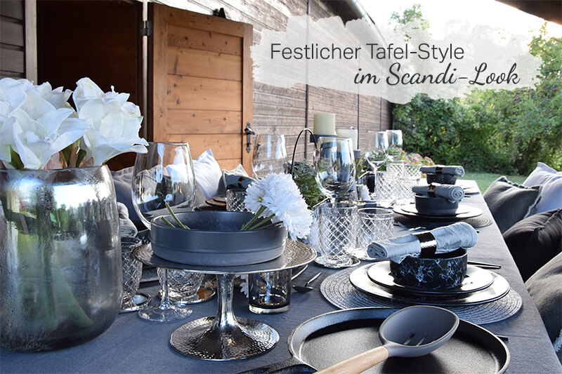 Outdoor-Tafel im Scandi-Look