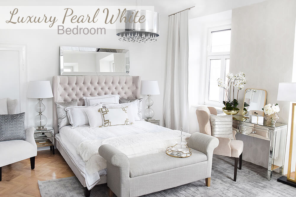 Luxury Pearl White Bedroom