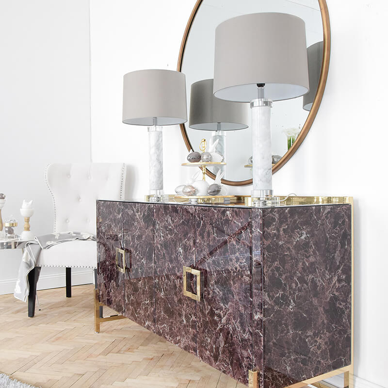 Marble Magic: elegantes Sideboard in Marmor-Optik