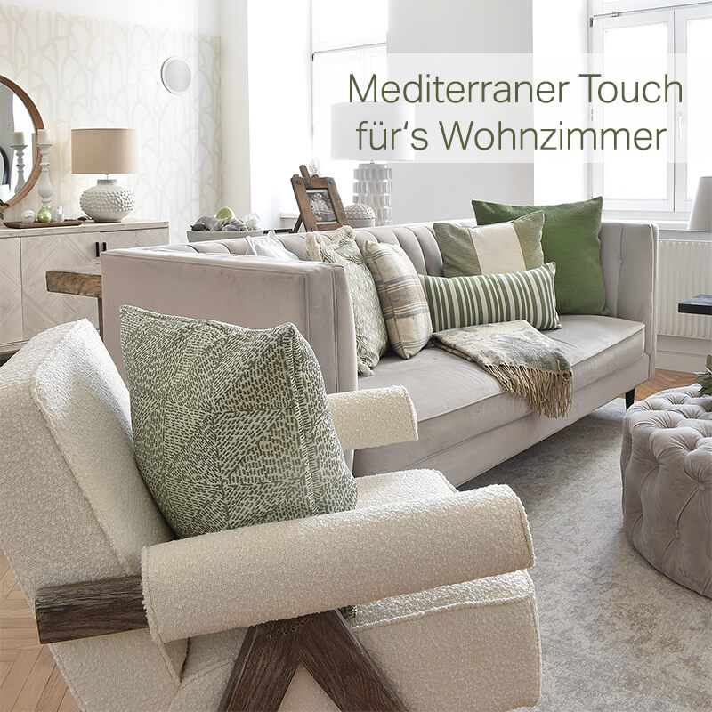 Mediterraner Touch fürs Wohnzimmer