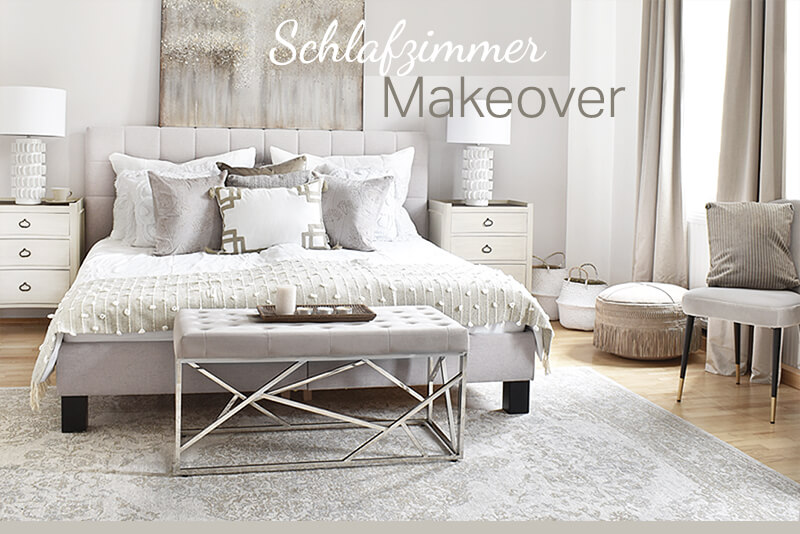 Schlafzimmer Makeover in Taupetönen