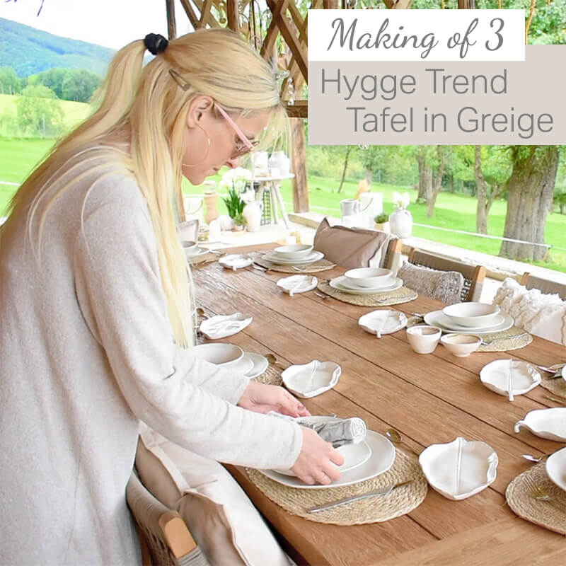 Making Of Video III: Hygge Trend Tafel in Greige