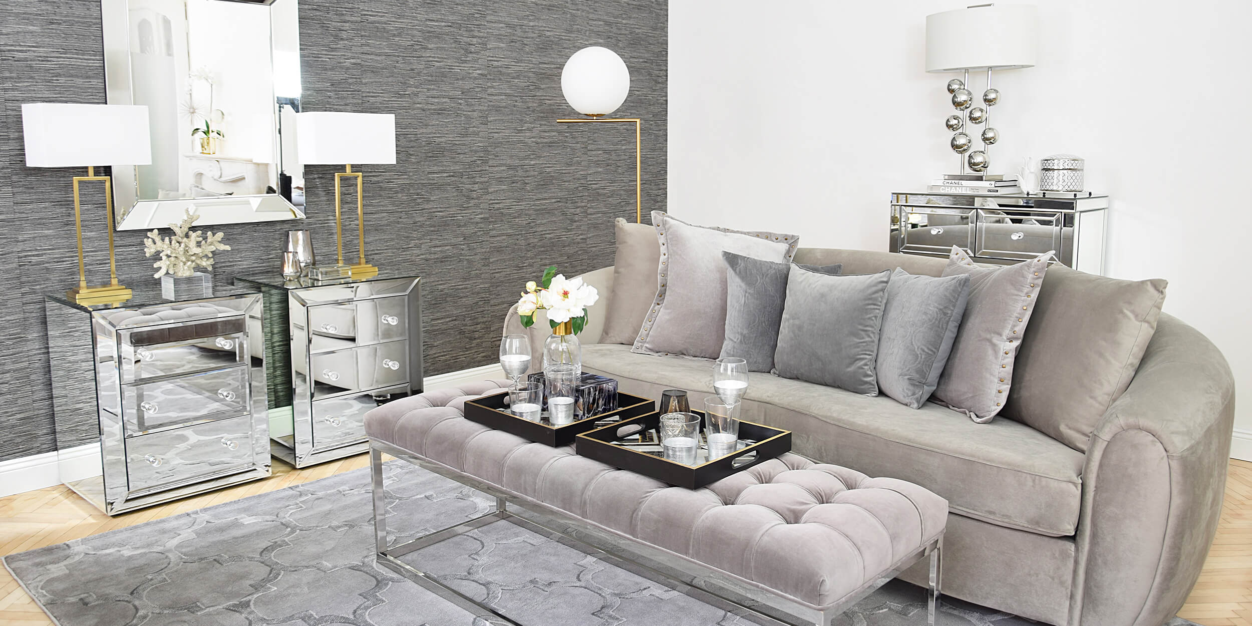 neuer look! livingroom elegance - wohnzimmer in grautönen - #instashop