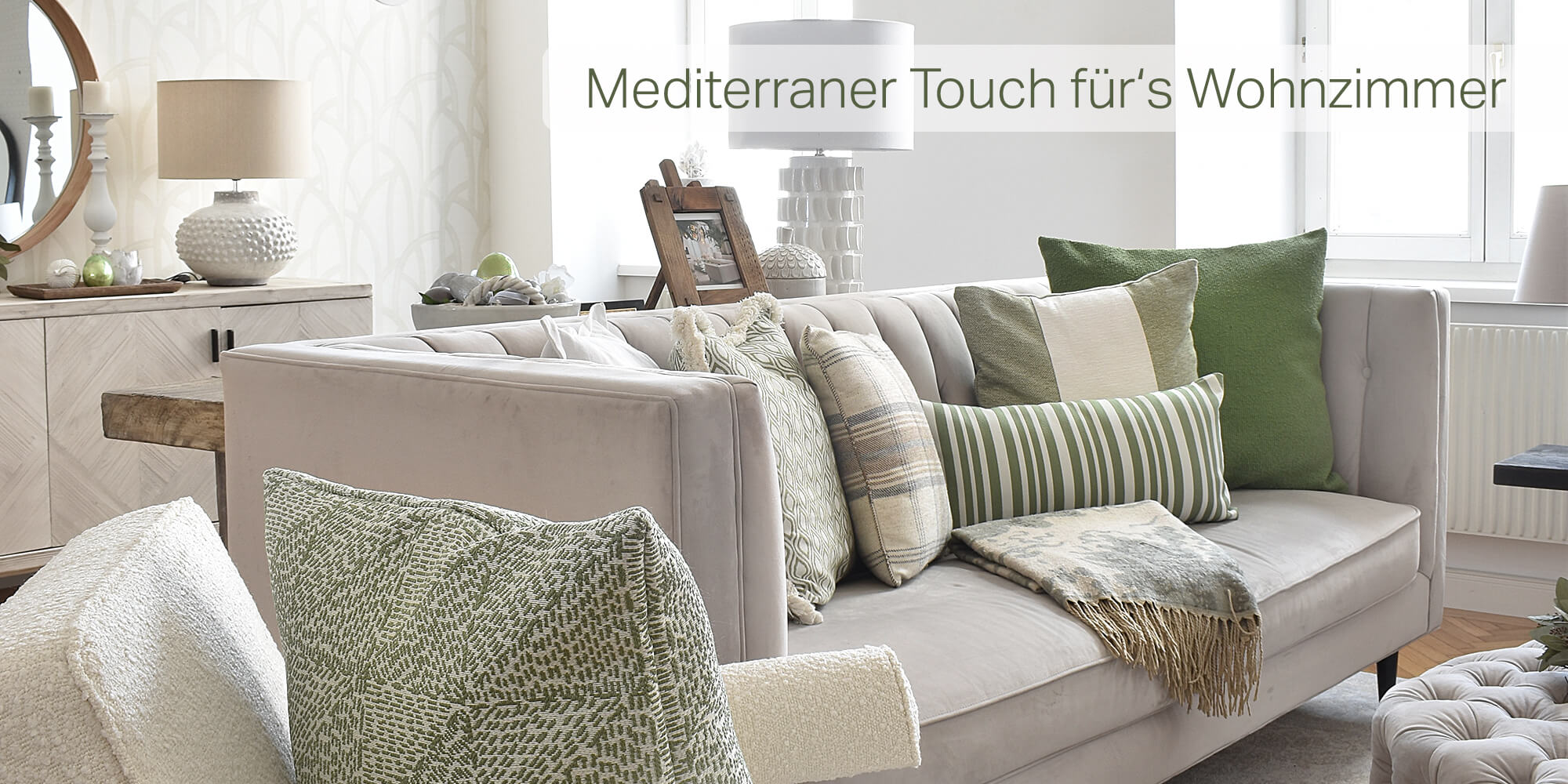Mediterraner Touch fürs Wohnzimmer