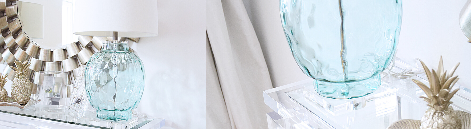 Lampe Mit Glasfuß