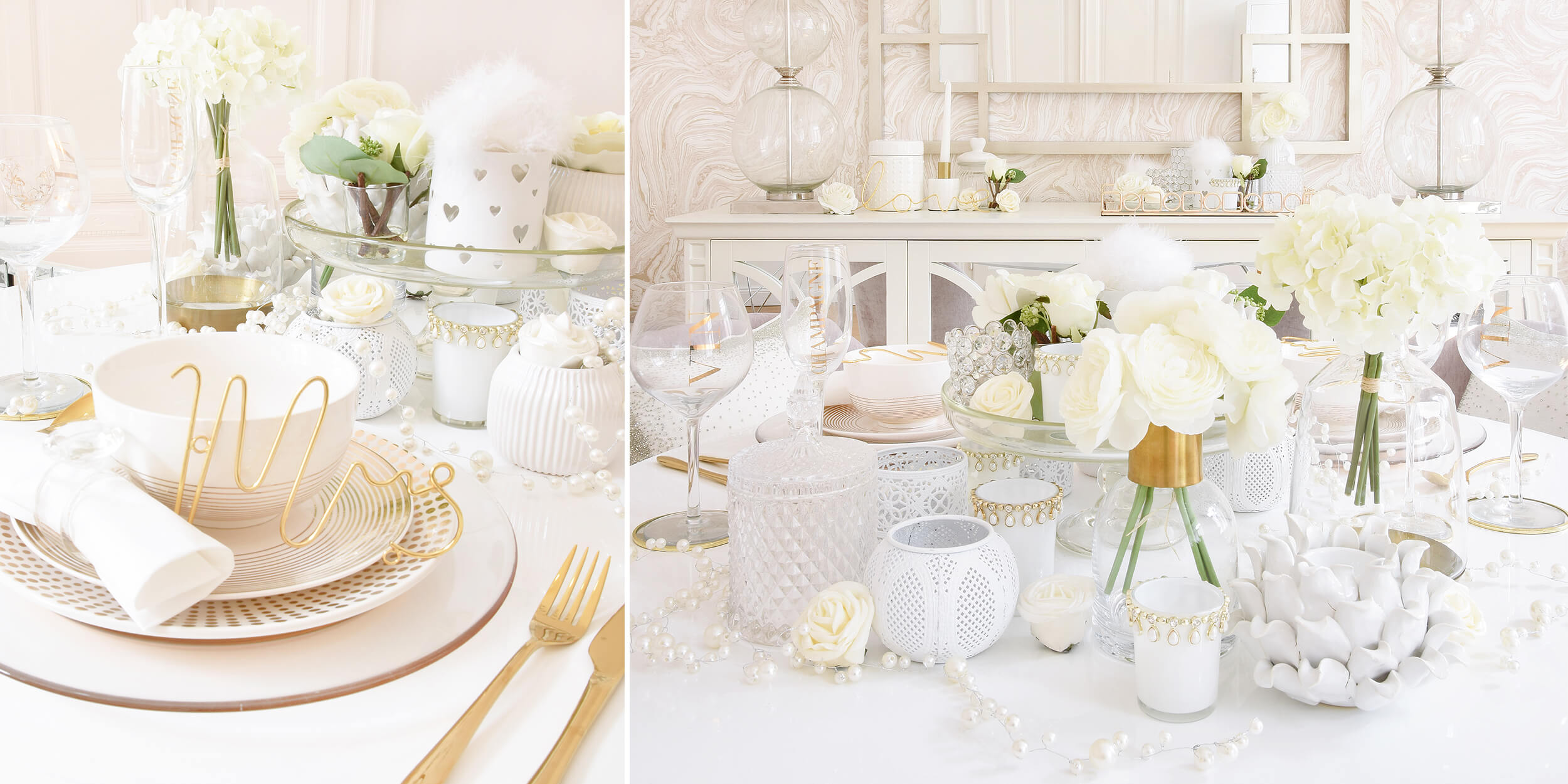 Romantic Wedding Festliche Hochzeitstafel Instashop
