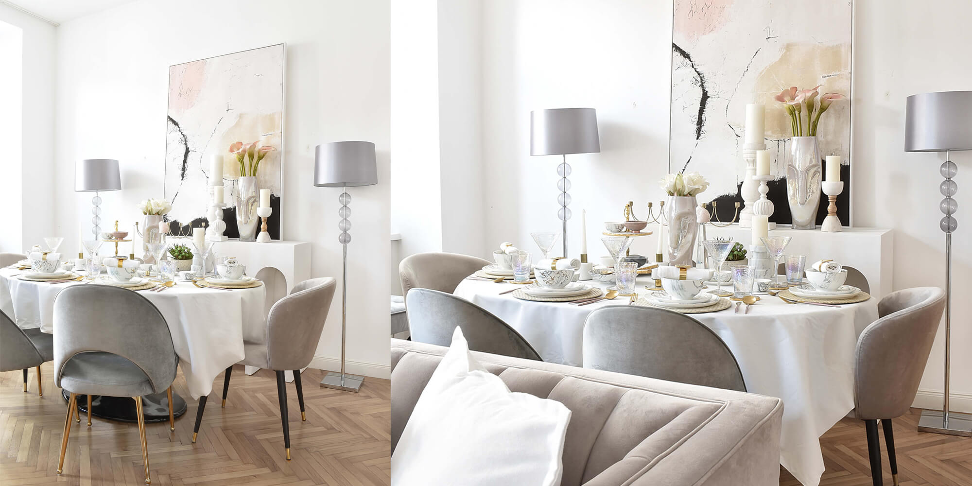 Trend Esszimmer Ensemble: Marmor & Achat