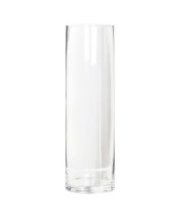 hohe Blumenvase Vase aus klarem Glas