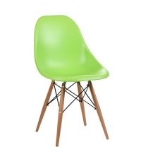 Sessel aus Kunststoff mit Stativfuß hellgrün