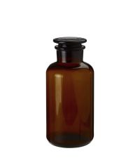 mittelgroße Apothekerflasche aus braunem Glas mit Deckel, Füllmenge, 500 ml