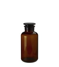 kleine Apothekerflasche aus braunem Glas mit Deckel, Füllmenge 125 ml