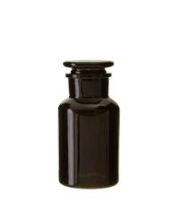Apothekerflasche aus schwarzem Glas mit Deckel, Füllmenge, 250ml