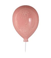 schimmernde Wandleuchte Luftballon mit Lochmuster, Nachtlicht für Kinder rosa