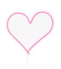 Neon-Herz zur Wandmontage, LED-Nachtlicht für Kinder in Herzform, pink