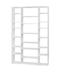 großes modernes asymmetrisches Regal, Bücherregal weiß großes modernes asymmetrisches Regal, Bücherregal weiß