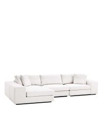 elegantes, modulares Ecksofa von Eichholtz, Ausrichtung rechts und links, weiß