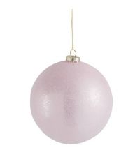 riesige Glaskugel mit kleinen Perlen, rosa