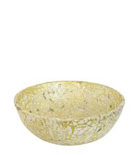 kleine Schale in Crackle-Optik, gold