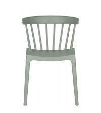 stapelbarer Stuhl, Sessel aus Kunststoff  In- und Outdoor, mint