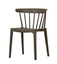 stapelbarer Stuhl, Sessel aus Kunststoff  In- und Outdoor, grün