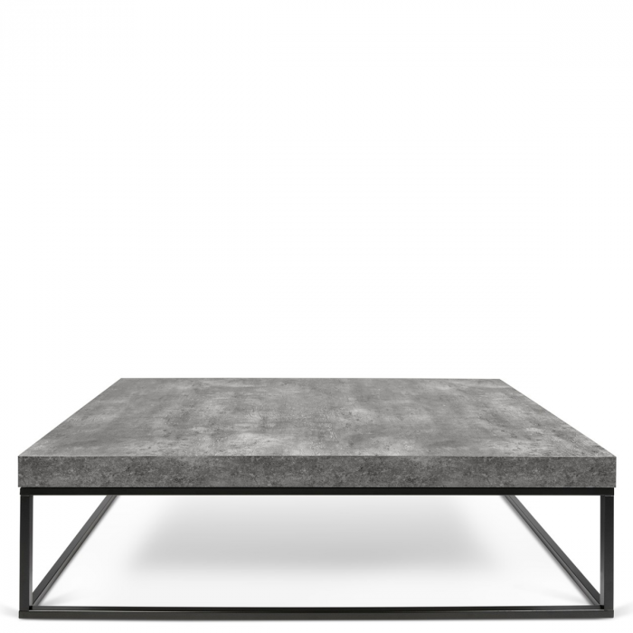 Rechteckiger Couchtisch Tischplatte In Beton Optik Fusse Aus Metall