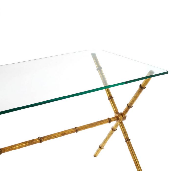 Schminktisch Oder Kleiner Schreibtisch Mit Klarer Glasplatte