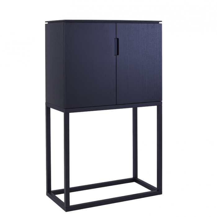Hochschrank Hohes Sideboard Mit Zwei Turen Wenge Furniert