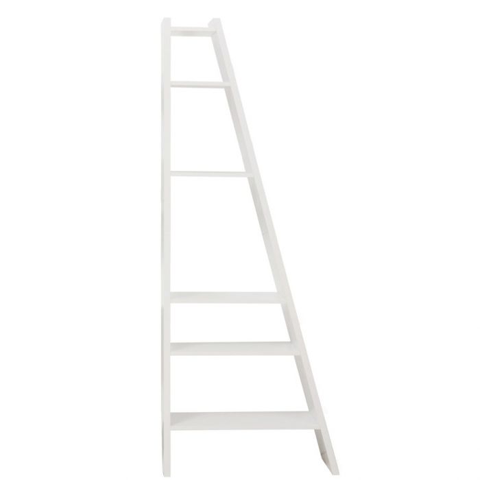 Modernes abgeschrägtes Regal, weiß Modernes abgeschrägtes Regal, weiß
