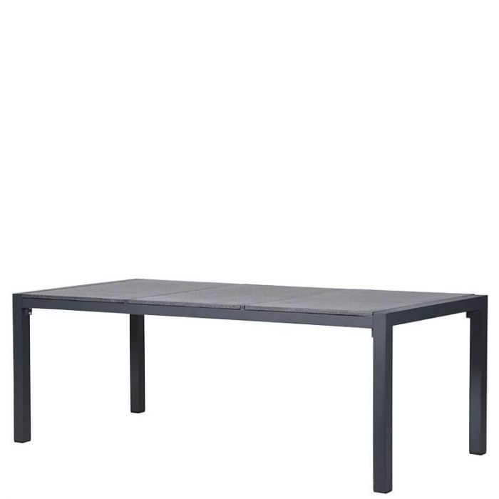 Outdoor Esstisch Mit Massiven Steinplatten Gartentisch Anthrazit Dunkelgrau