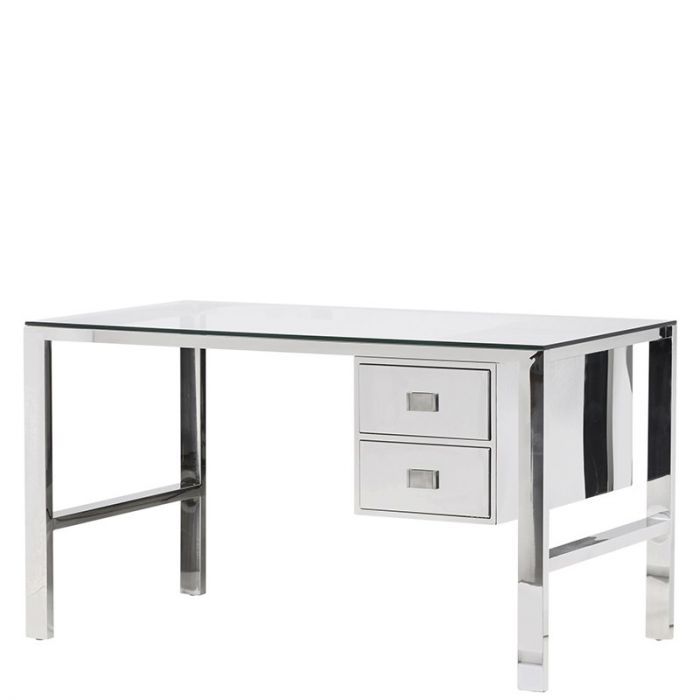Stylischer Schreibtisch Im Metallic Look