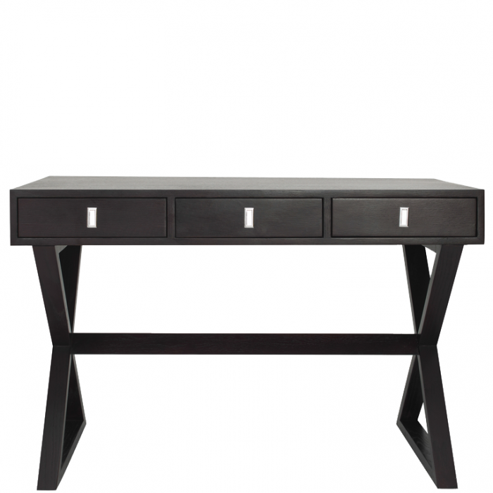 Eleganter Schreibtisch Mit Gekreuzten Fussen Wenge