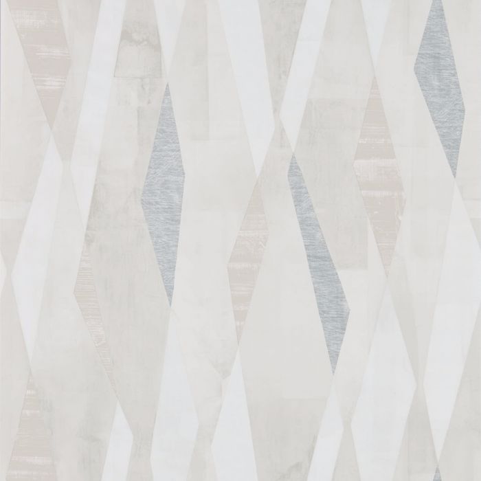 Moderne Tapete Mit Abstraktem Geometrischen Muster Grau Blau Zart Rosa