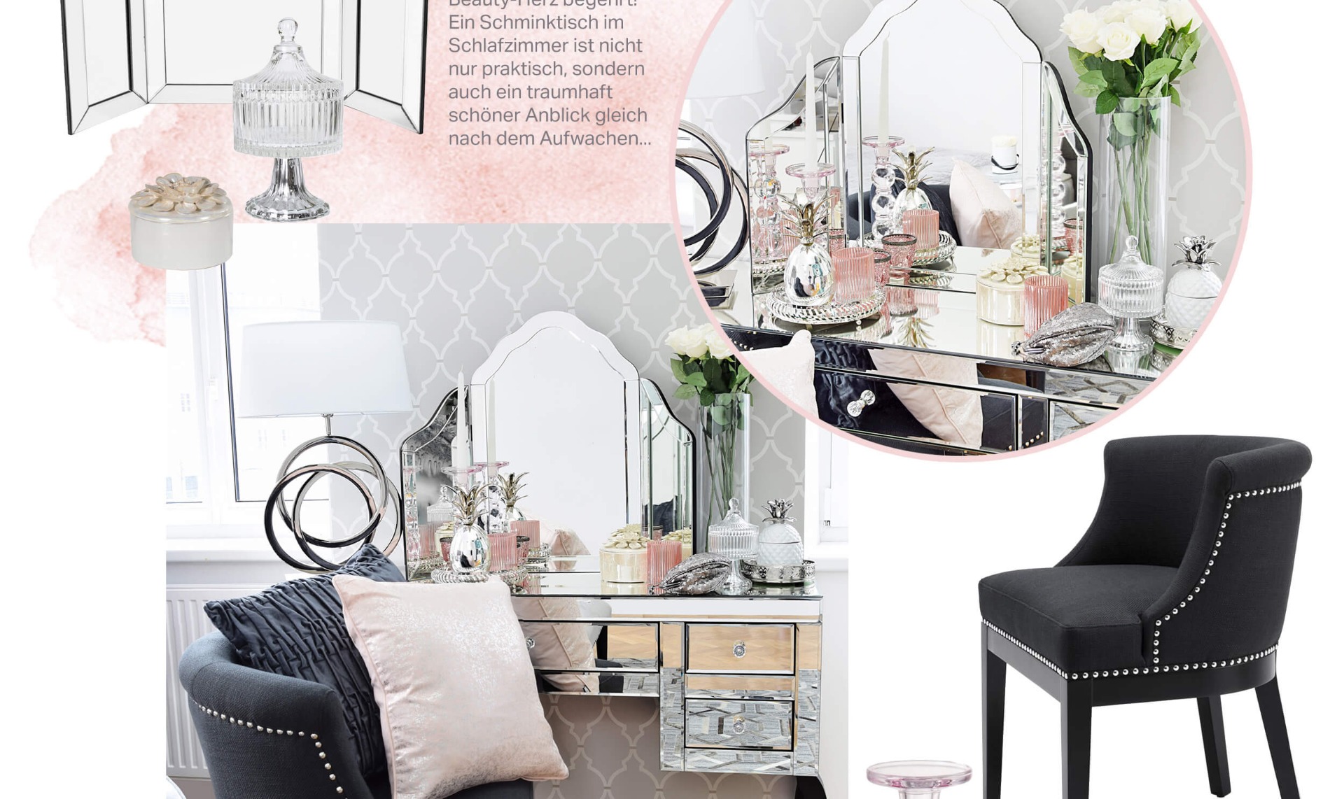 Master Bedroom Schlafzimmer In Grau Rosa Looks