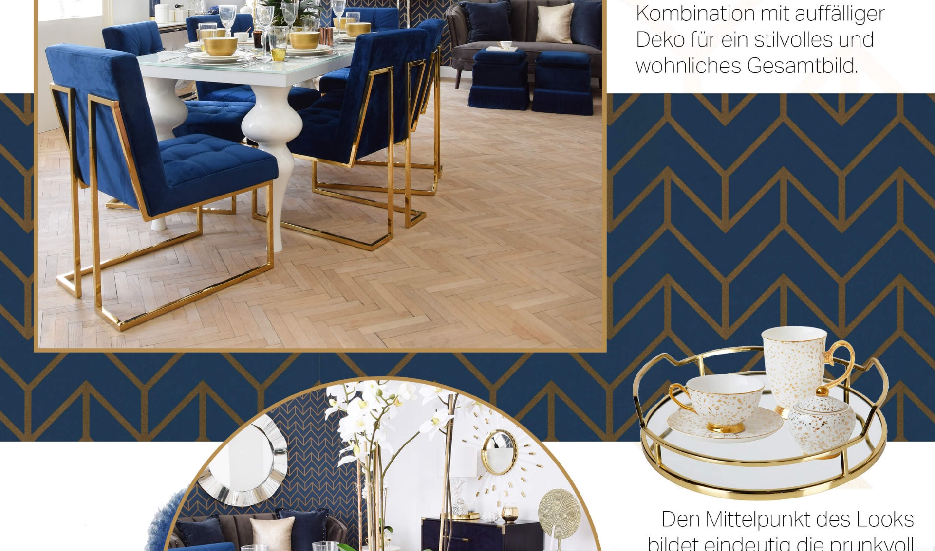 Royal Blue Dining Room Esszimmer In Kraftigem Blau Looks